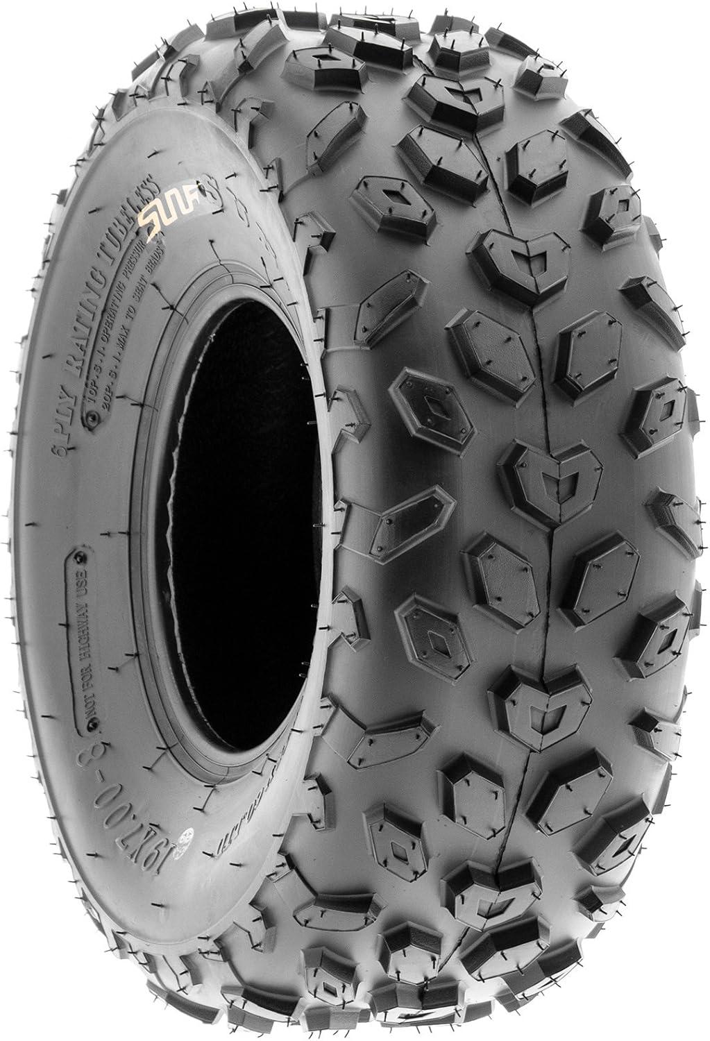 imageSunF A014 XCSport ATV ampamp Go Kart 145706 14x66 Knobby Tires 6 PR Tubeless Pair of 219x78