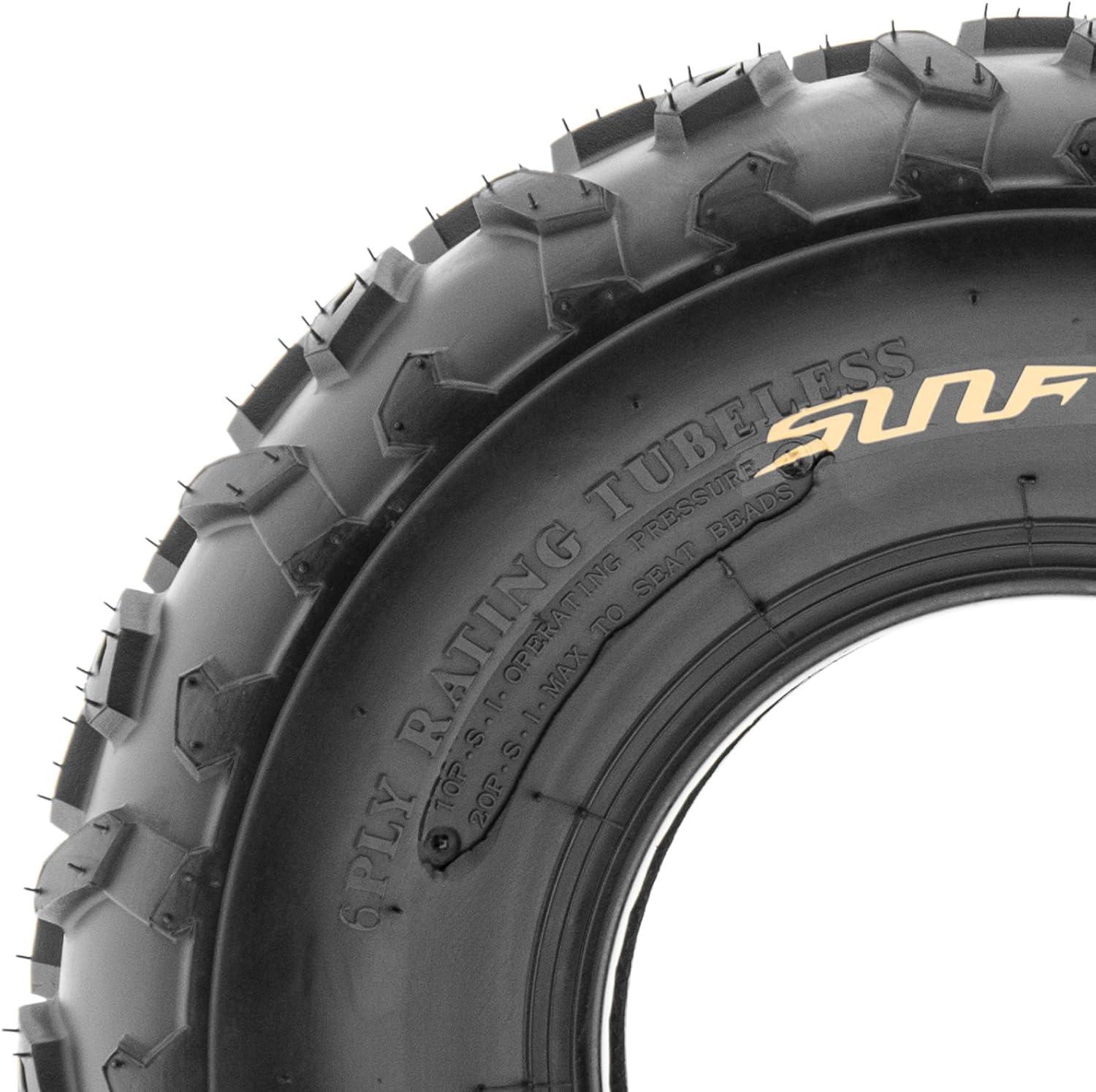 imageSunF A014 XCSport ATV ampamp Go Kart 145706 14x66 Knobby Tires 6 PR Tubeless Pair of 219x78