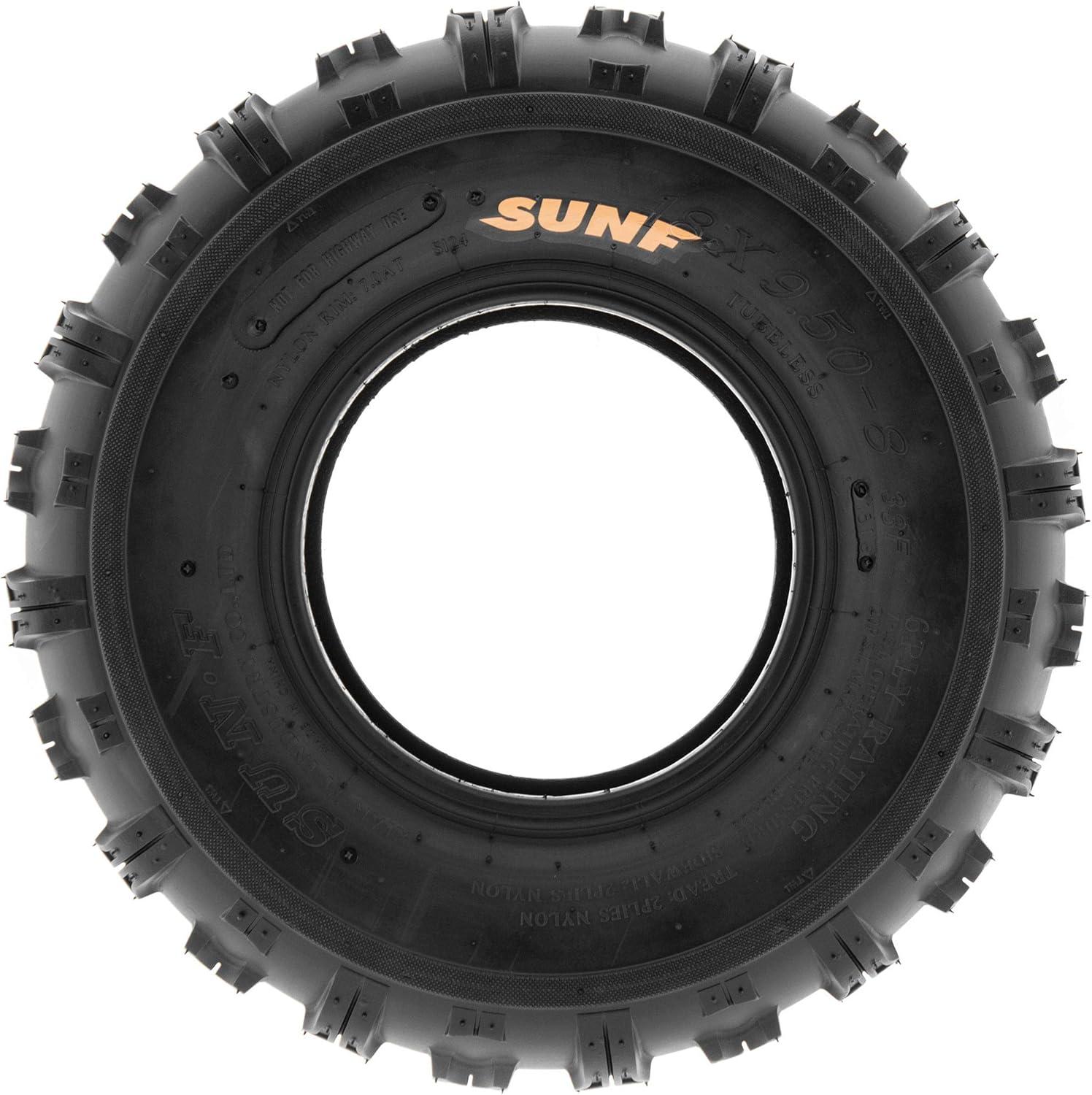 imageSunF A018 Lawn Tractor Tire 18x958 6PR quotHquotKnob Tread