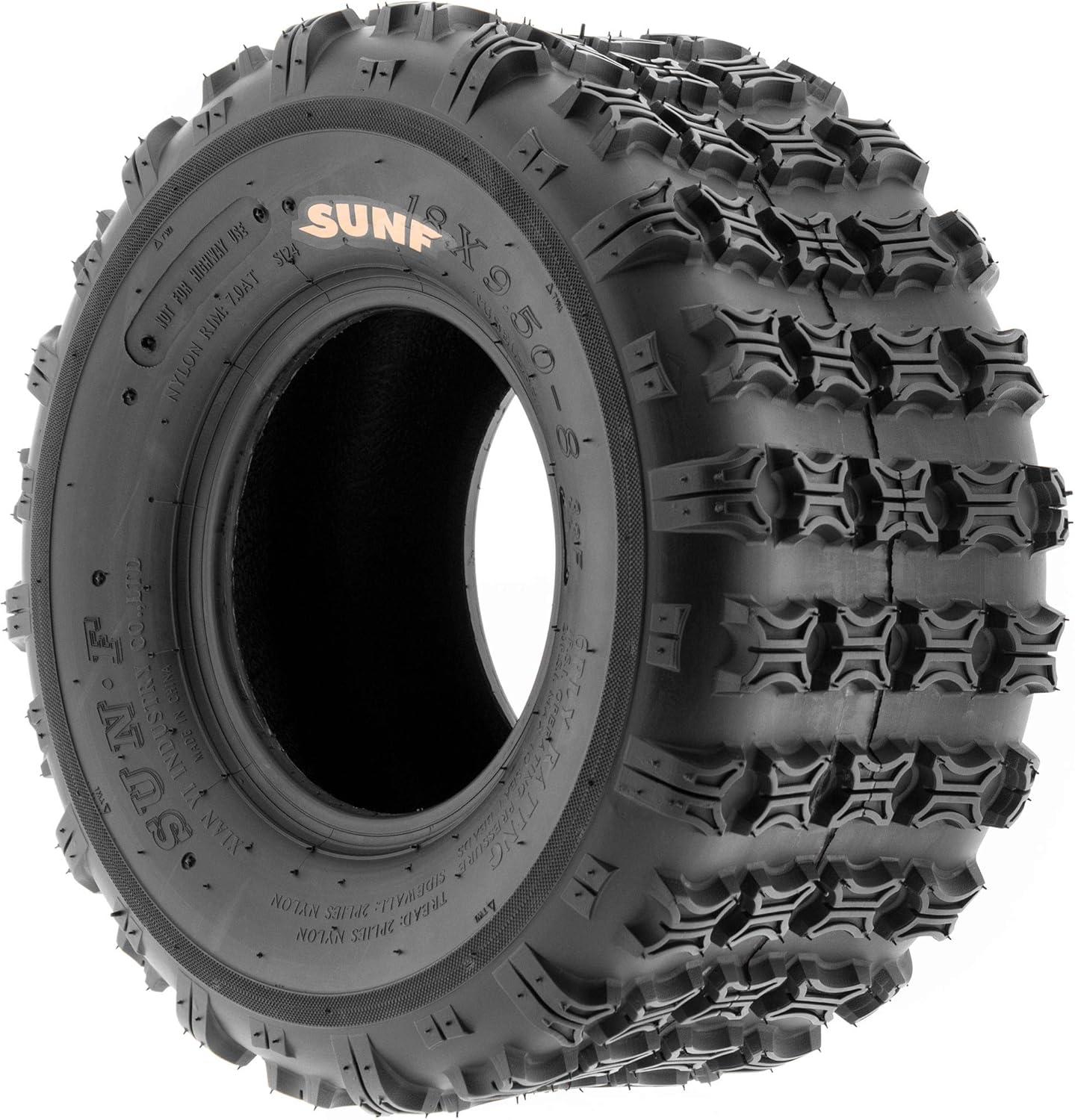 imageSunF A018 Lawn Tractor Tire 18x958 6PR quotHquotKnob Tread