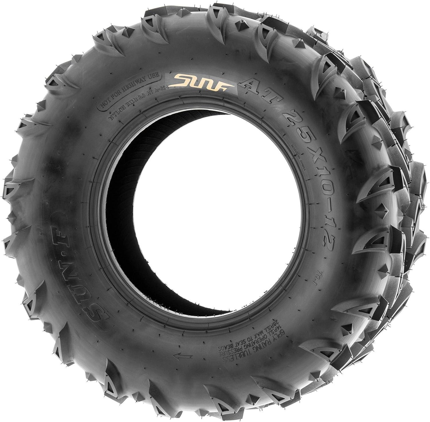 imageSunF A024 25x812 ATV UTV MudTrail Tire 6PR25x1012