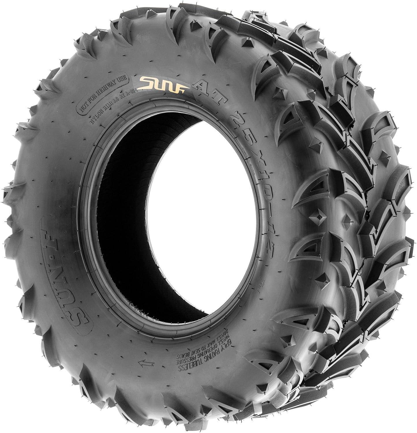 imageSunF A024 25x812 ATV UTV MudTrail Tire 6PR25x1012