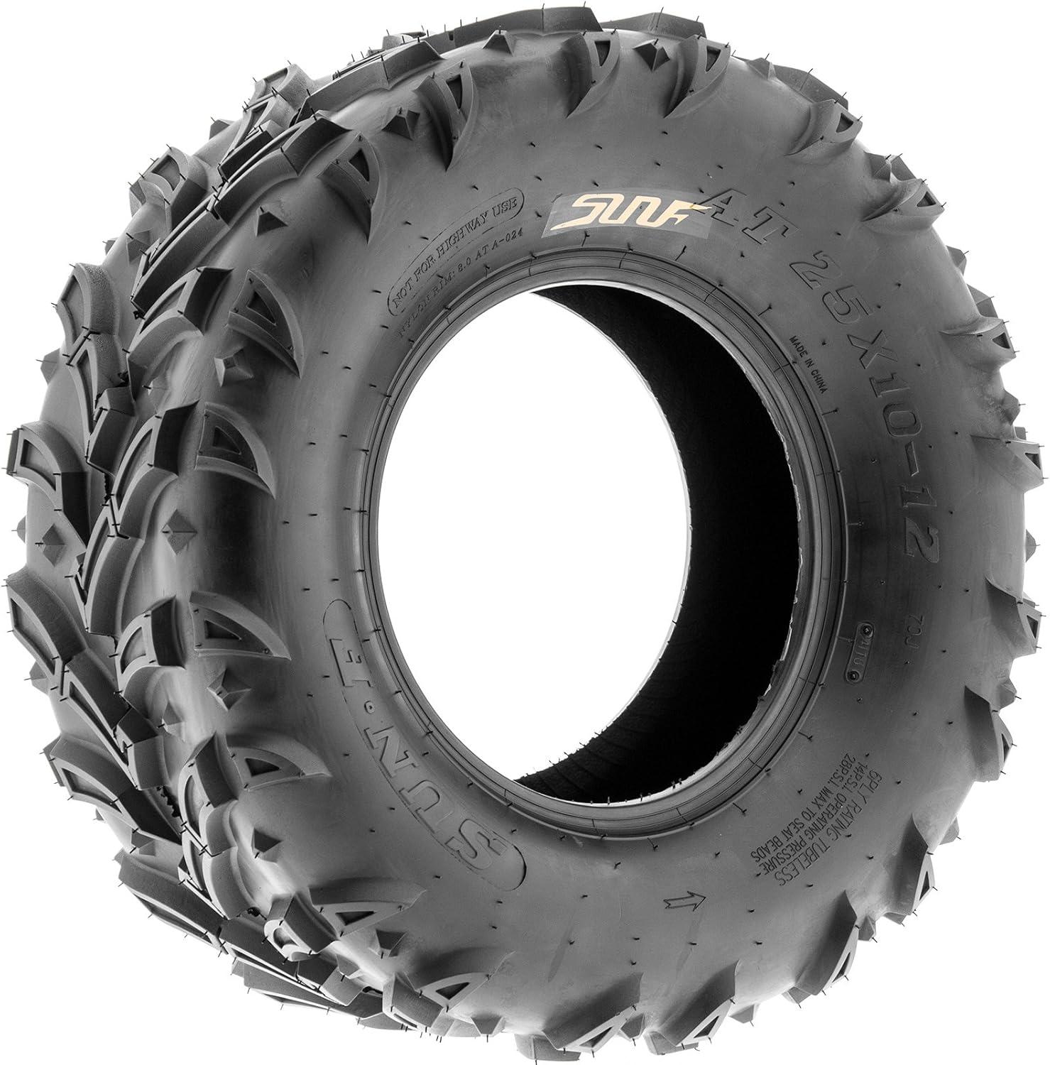 imageSunF A024 25x812 ATV UTV MudTrail Tire 6PR25x1012