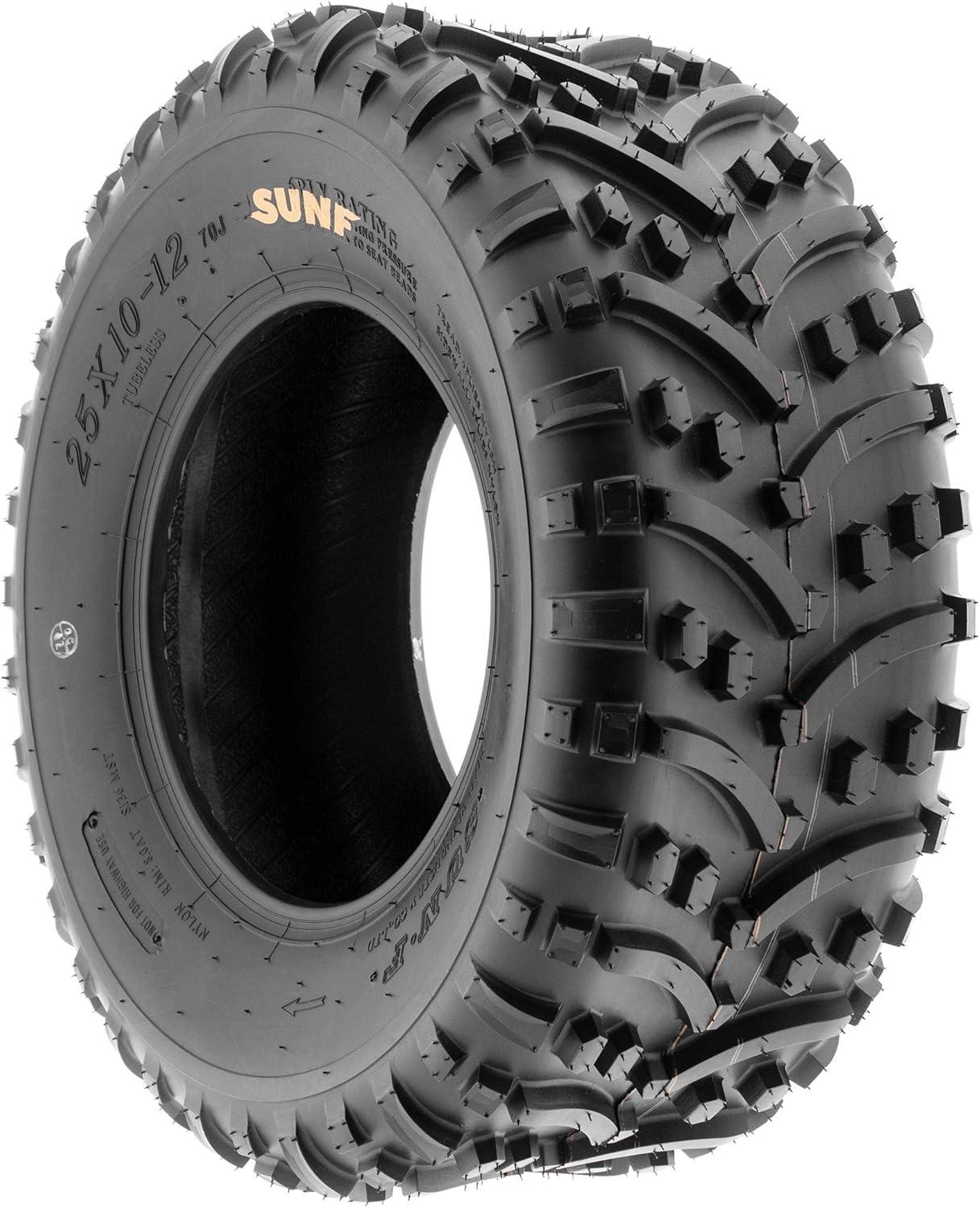 imageSunF A032 22x118 Turf ampamp Trail ATV UTV Golf Cart OffRoad Tires PR Tubeless25x1012