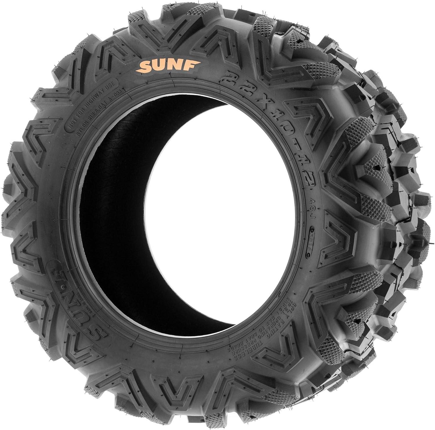 imageSunF A033 PowerI 27x914 ATV UTV Tire AllTerrain OffRoad 2307014 Tires 6 Ply Tubeless Set of 422x1012 x4