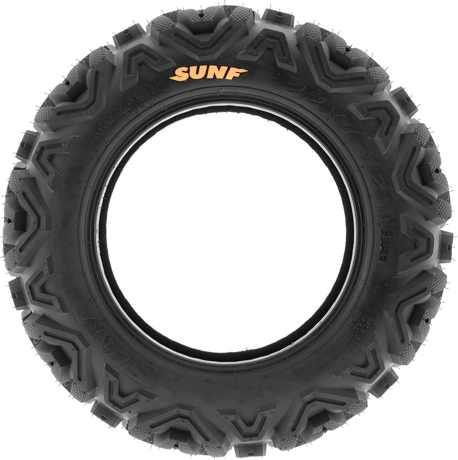 imageSunF A033 PowerI 27x914 ATV UTV Tire AllTerrain OffRoad 2307014 Tires 6 Ply Tubeless Set of 423x811 x4