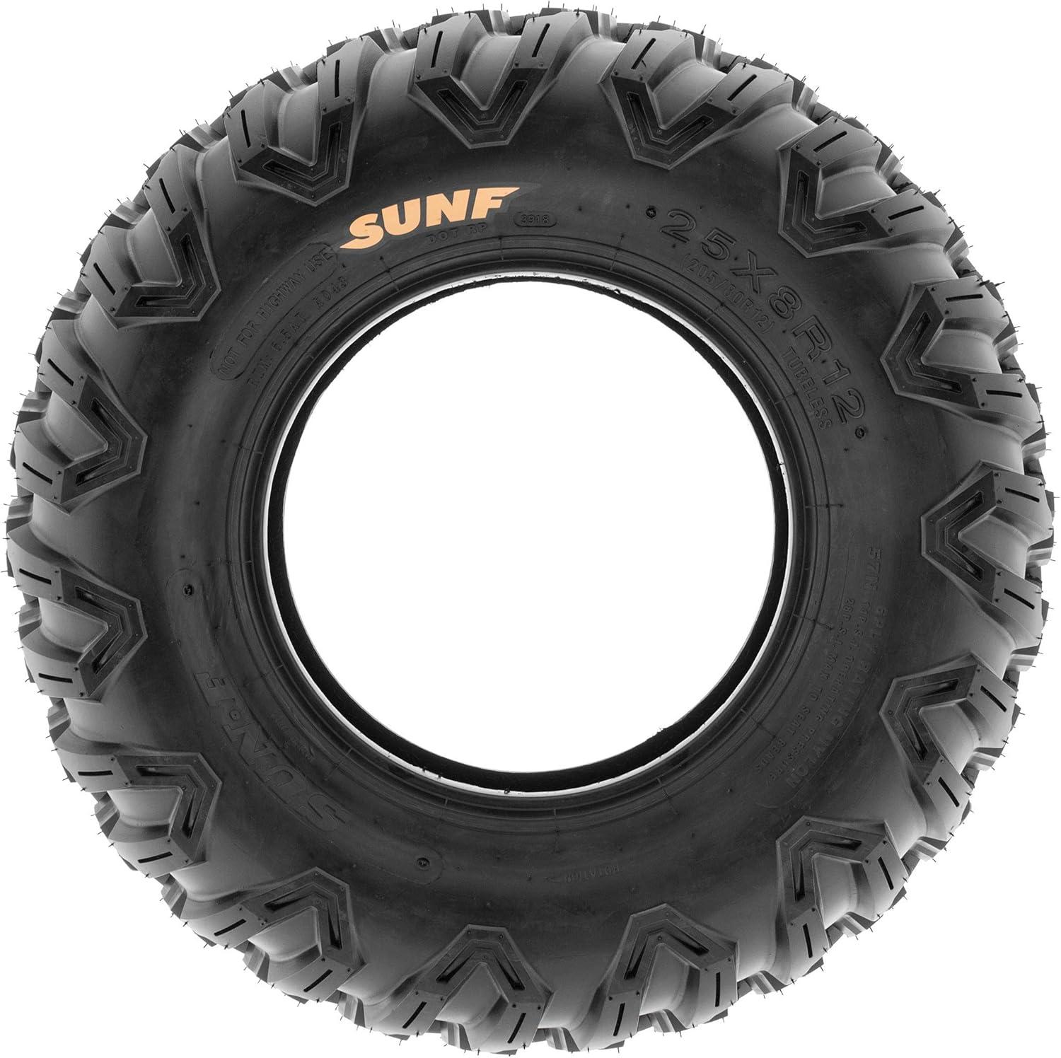 imageSunF A043 SportPerformance XC ATVUTV OffRoad RADIAL Tire  25x8R12 6Ply Rated27x9R12