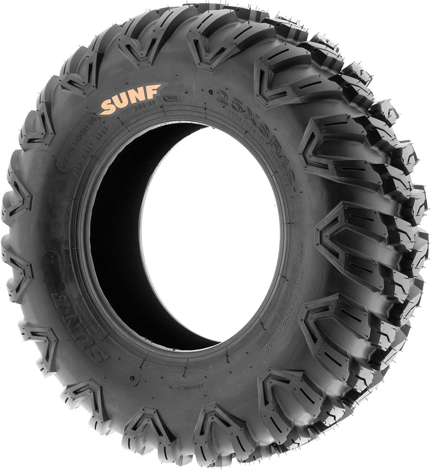 imageSunF A043 SportPerformance XC ATVUTV OffRoad RADIAL Tire  25x8R12 6Ply Rated27x9R12