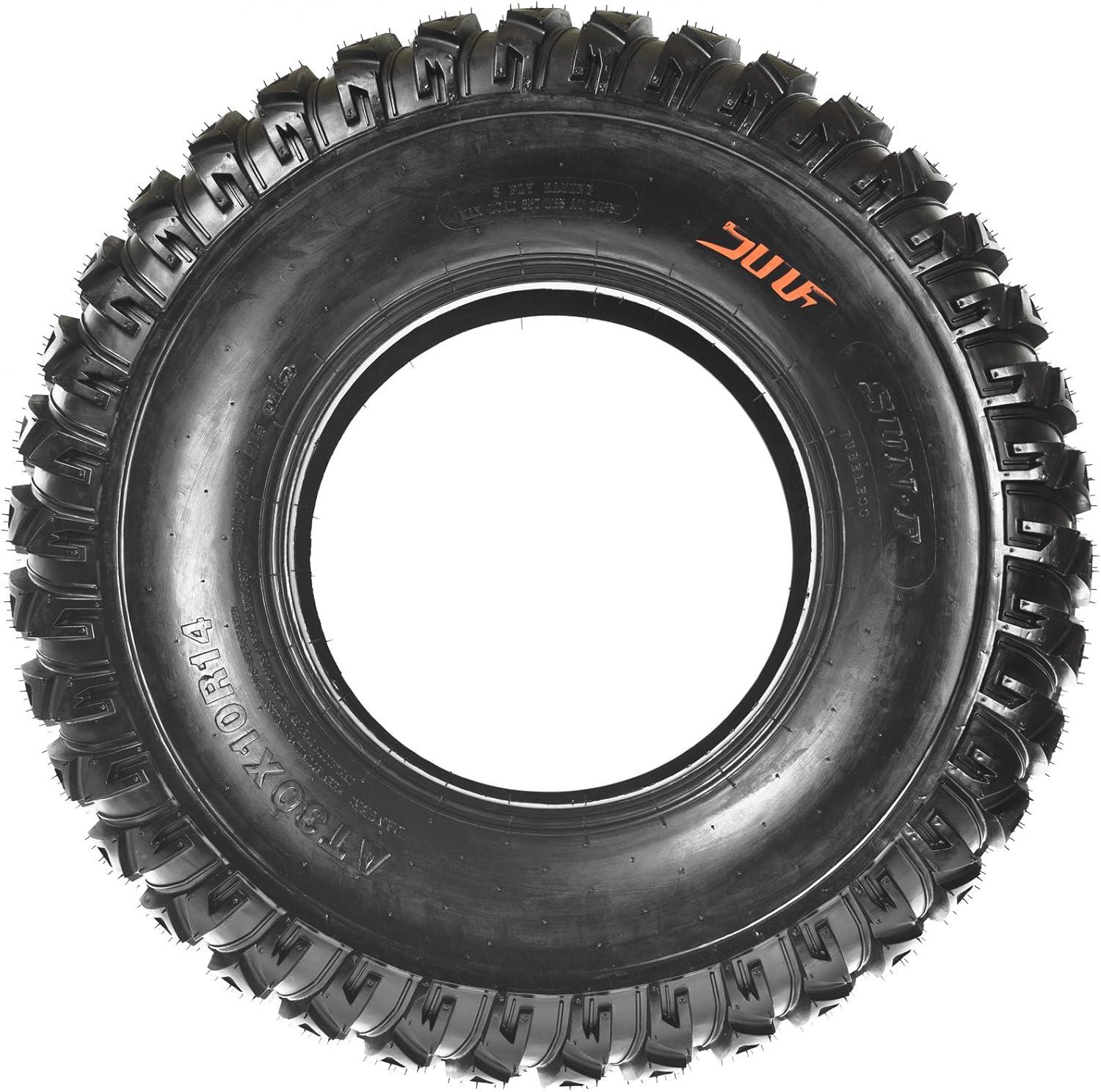 imageSunF A045 AllTerrain OffRoad ATVUTV Radial Tire  30x10R14 8Ply Rated30x10R14