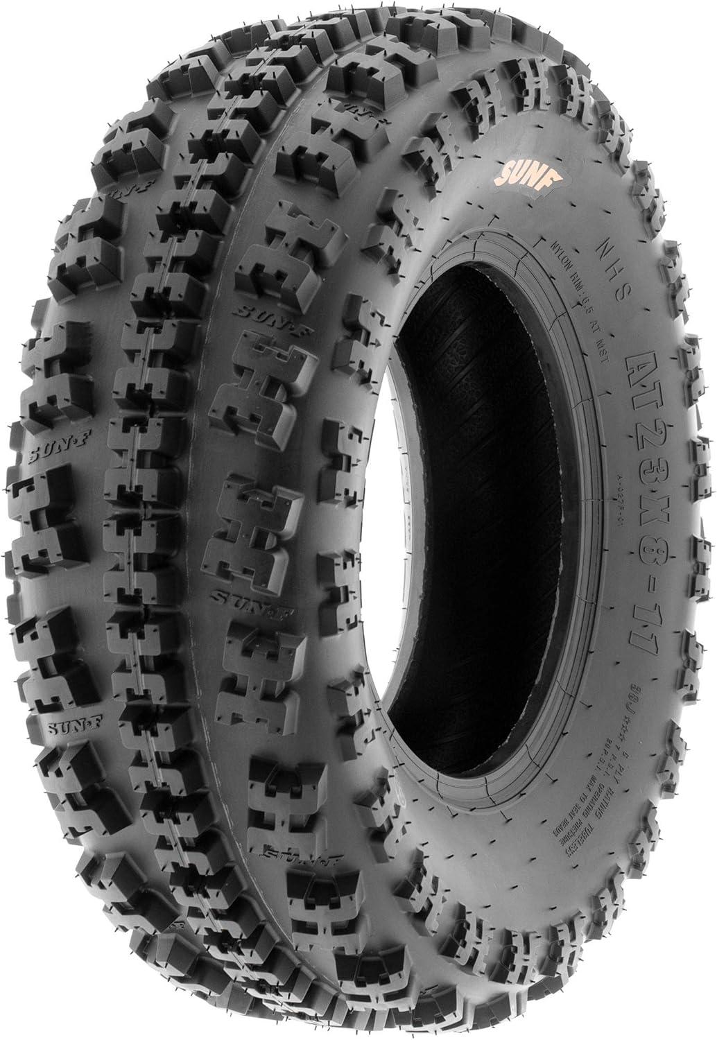 imageSunF XC 19x78 Front ampamp 18x1058 Rear ATV UTV Knobby Sport Tires 6 PR Tubeless A027 Set of 423x710  20x109