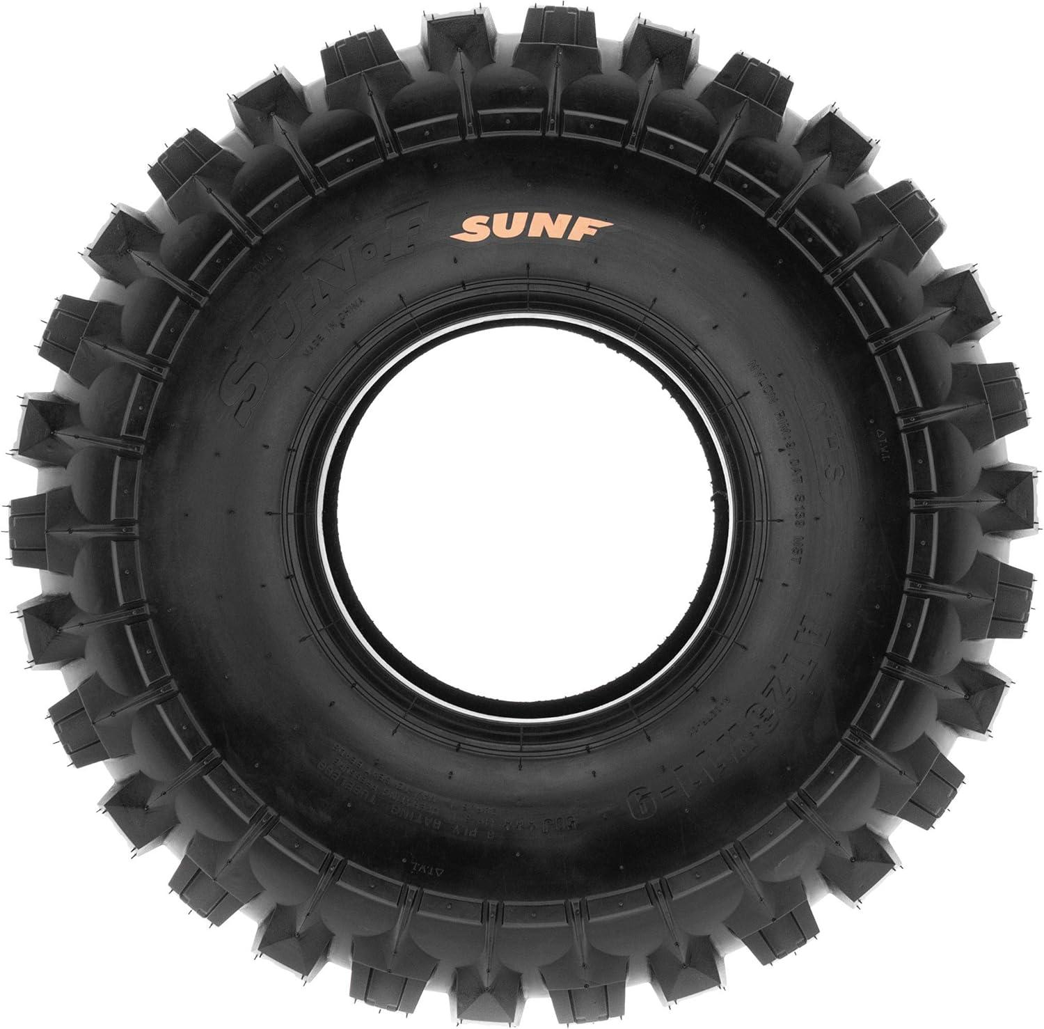 imageSunF XC ATV UTV Knobby Sport Tires 18x1058 265508 6 PR Tubeless A027 Set of 222x109