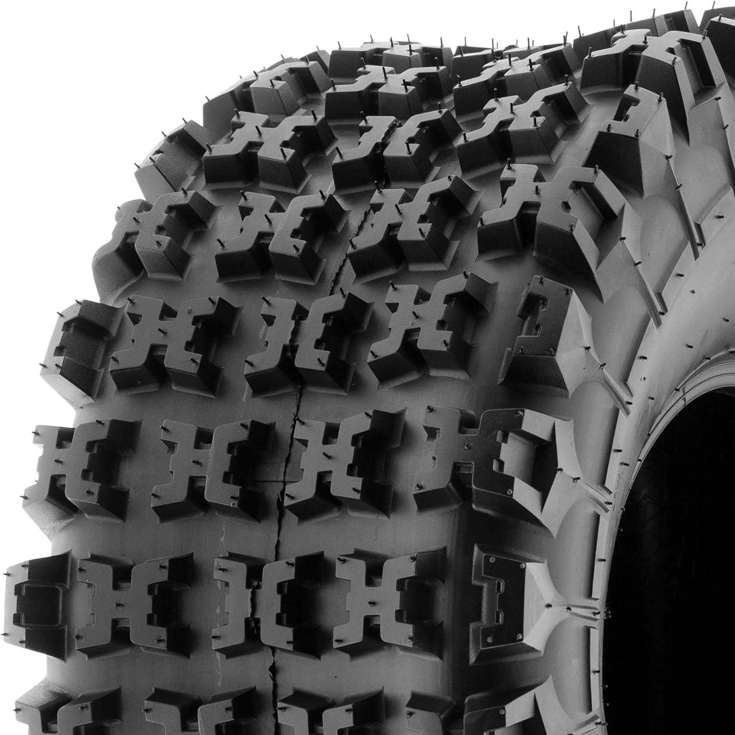 imageSunF XC ATV UTV Knobby Sport Tires 18x1058 265508 6 PR Tubeless A027 Set of 222x109