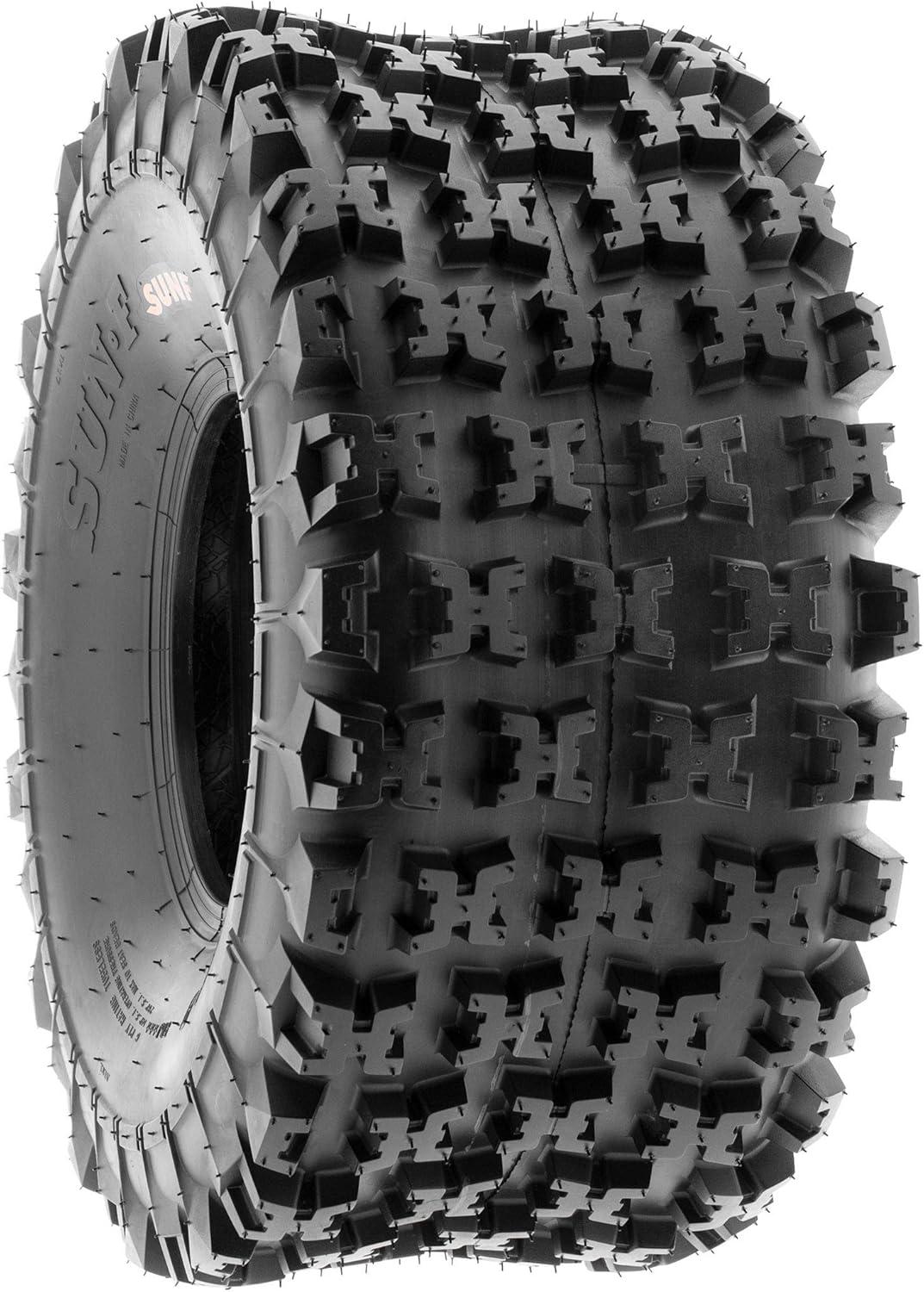 imageSunF XC ATV UTV Knobby Sport Tires 18x1058 265508 6 PR Tubeless A027 Set of 222x109