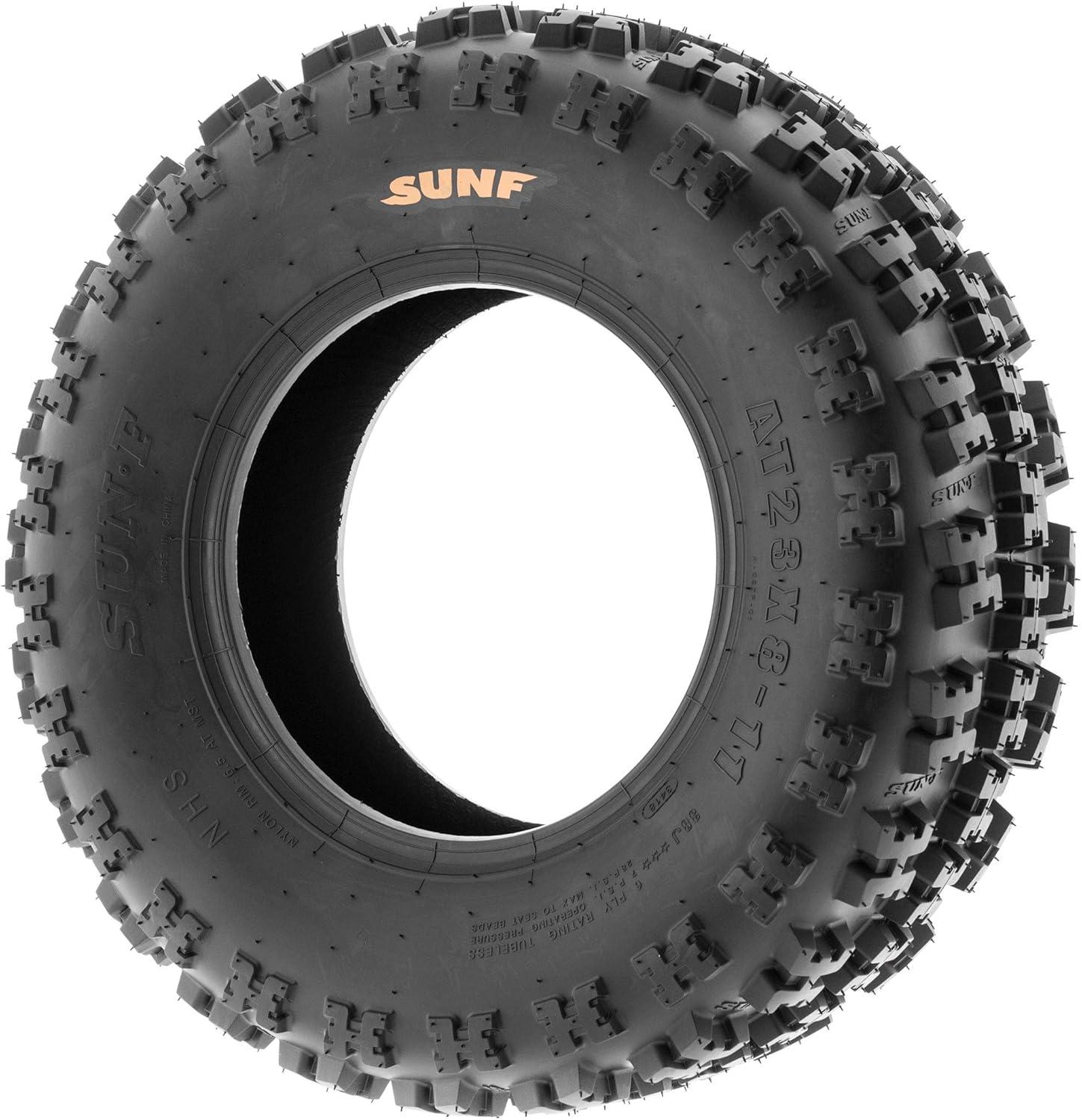 imageSunF XC ATV UTV Knobby Sport Tires 18x1058 265508 6 PR Tubeless A027 Set of 222x710
