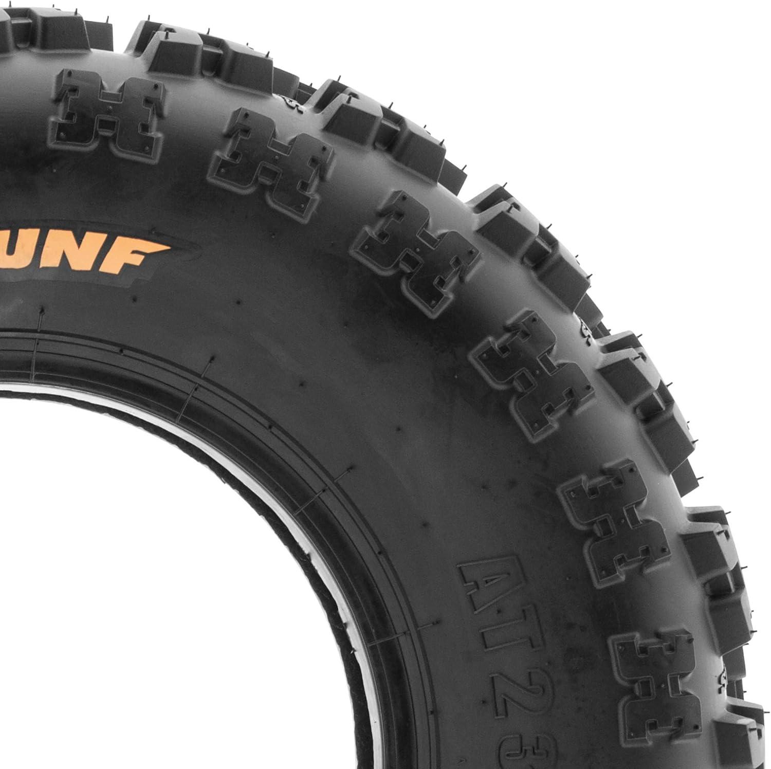 imageSunF XC ATV UTV Knobby Sport Tires 18x1058 265508 6 PR Tubeless A027 Set of 223x710