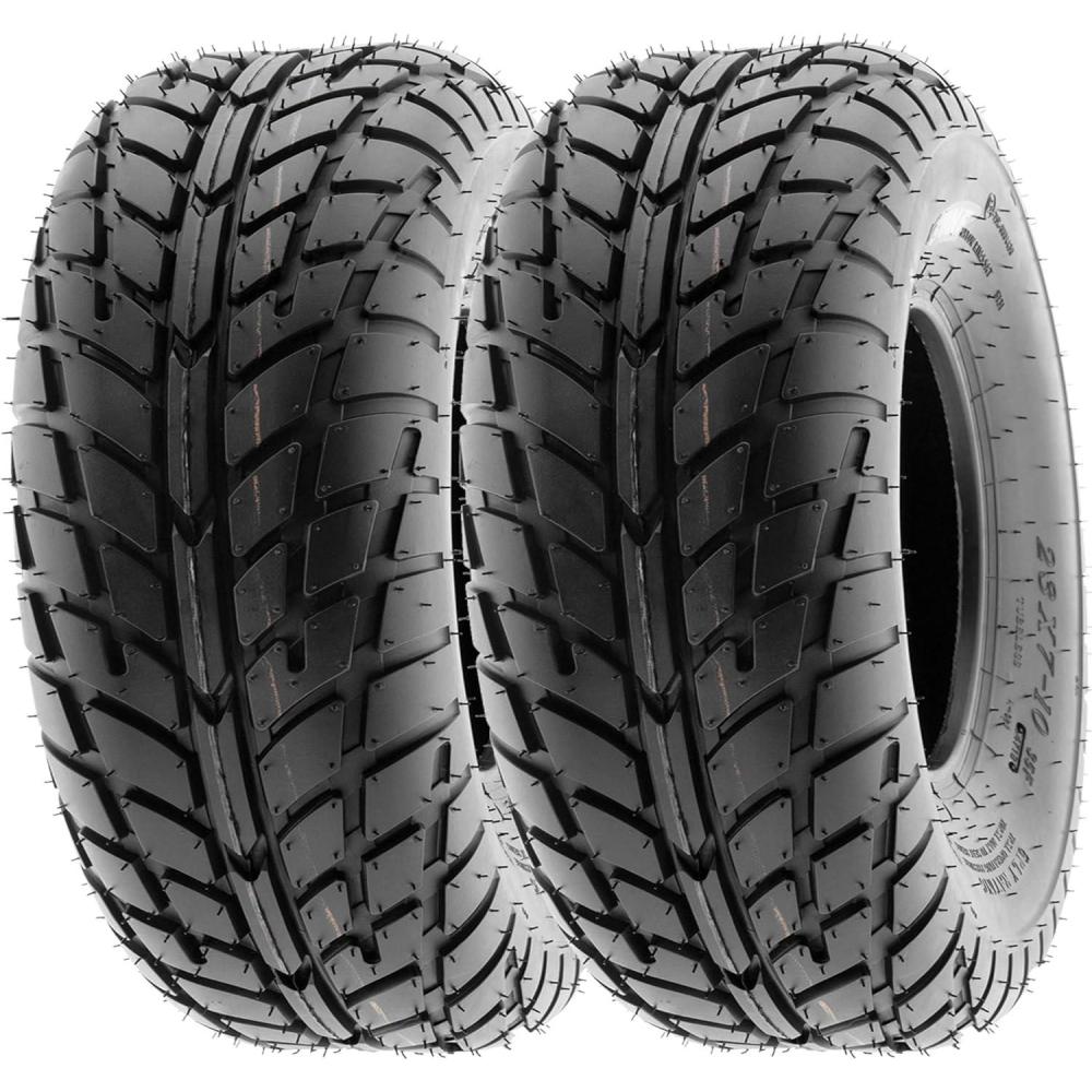 image2SunF 19x78 ATV UTV Tires 19x7x8 Tubeless 6 Ply for 8 Rims  A021 black