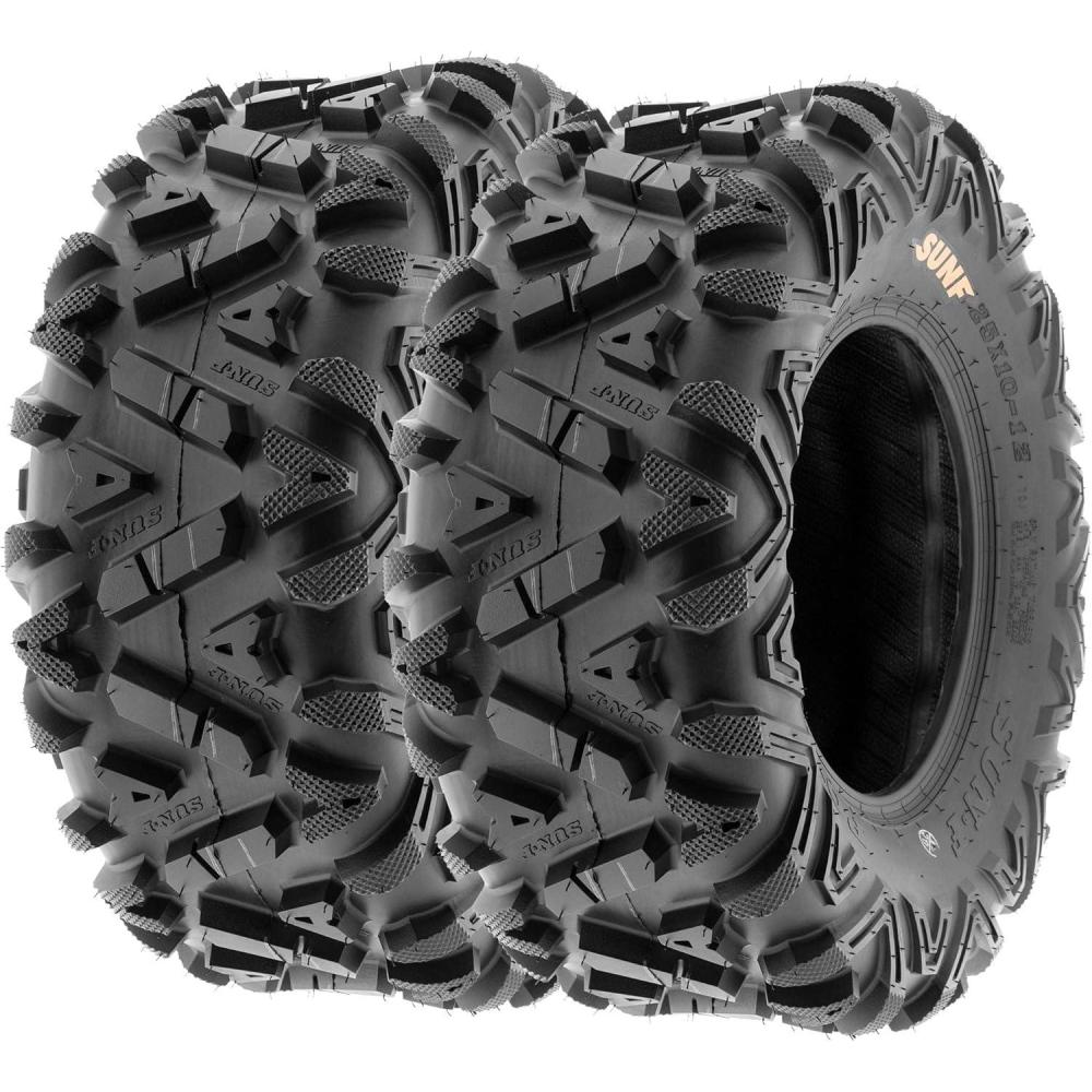 imageSet of 2 SunF A033 PowerI AT 22x712 ATV UTV OffRoad Tires AllTerrain 6 Ply Tubeless25x1012
