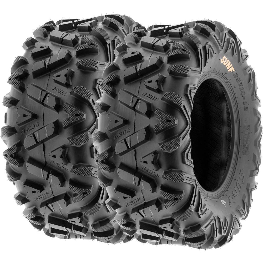 imageSet of 2 SunF A033 PowerI AT 23x811 ATV UTV OffRoad Tires AllTerrain 6 Ply Tubeless25x1011