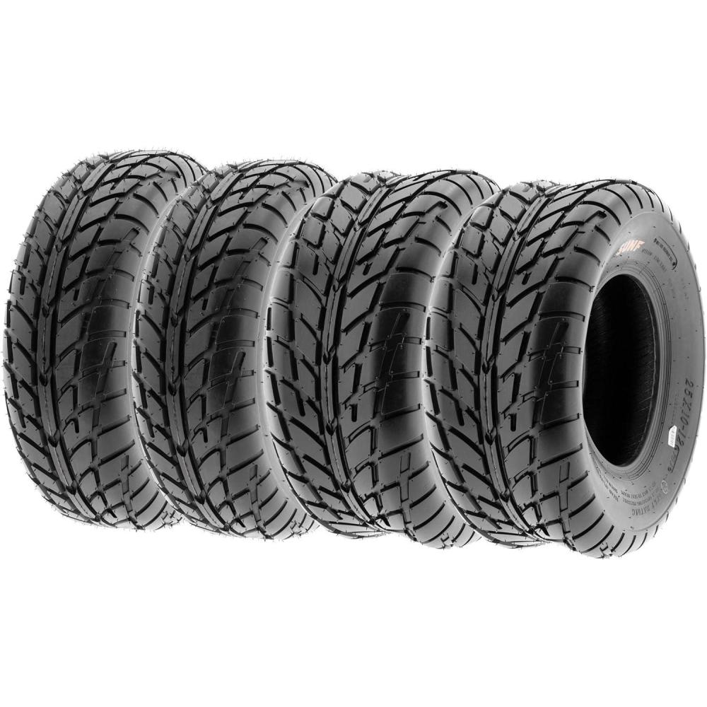imageSet of 4 SunF 145706 14570x6 Quad ATV UTV 6 Ply Tires Tubeless A02125x812 25x1110