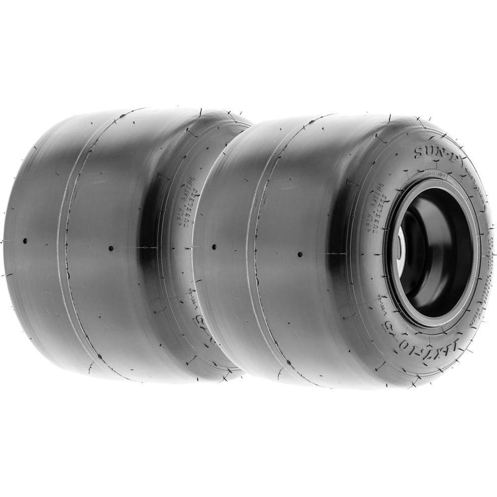 imageSunF 11x7105 Go Kart Tire 11x710x5 Race 4 PR K001  PAIR of 2