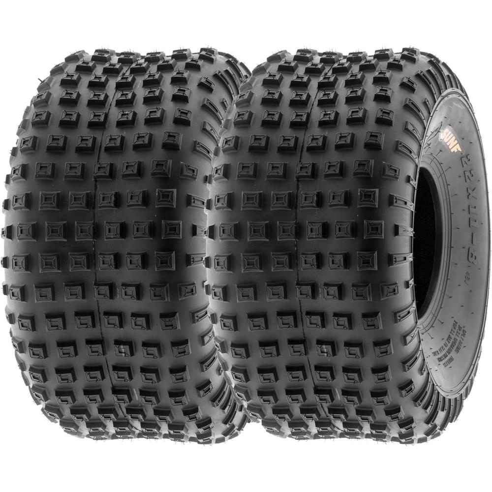 imageSunF 16x87 ATV UTV Tire 16x8x7 Loose Terrain Hardpack 6 PR A011  PAIR of 2