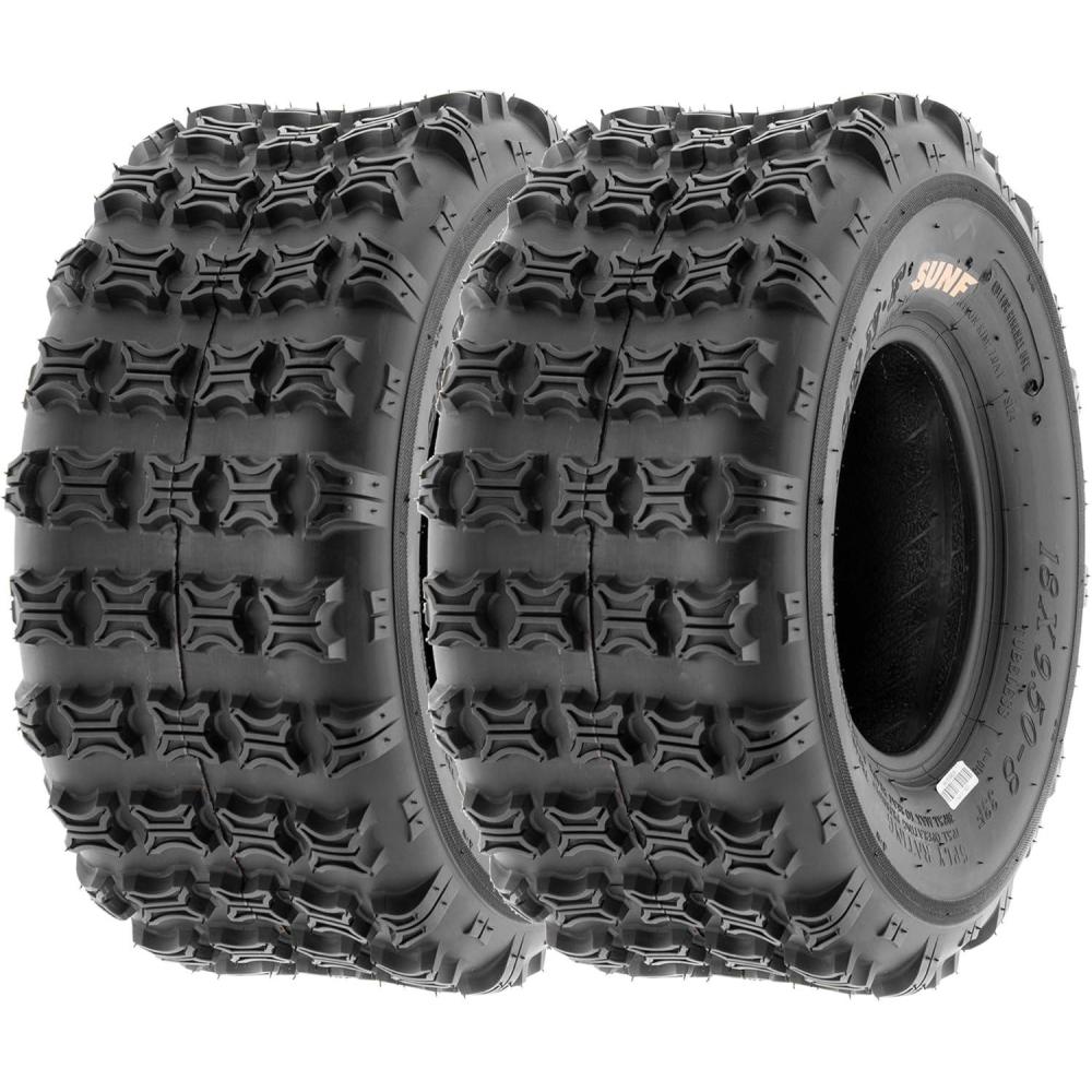 imageSunF 18x958 ATV UTV Knobby Tire 18x95x8 Light Weight 6 PR A018  PAIR of 2