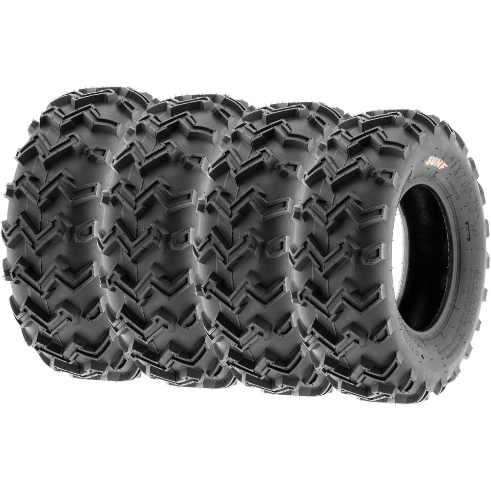 imageSunF 21x710 Front ampamp 22x1010 Rear 6 Ply ATVUTV Off Road Tires A001 Set Bundle of 421x710 x4