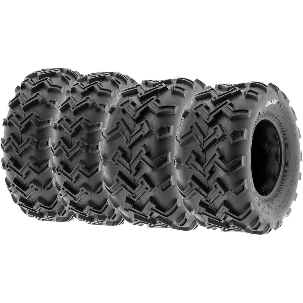 imageSunF 21x710 Front ampamp 22x1010 Rear 6 Ply ATVUTV Off Road Tires A001 Set Bundle of 424x812  22x1010