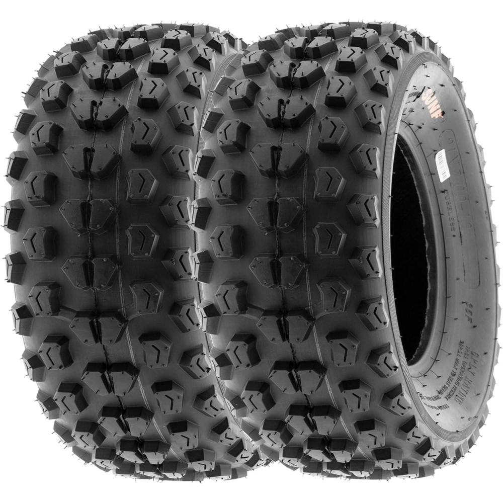 imageSunF 22x710 ATV UTV Knobby Tire 22x7x10 Replacement 6 PR A017  PAIR of 2