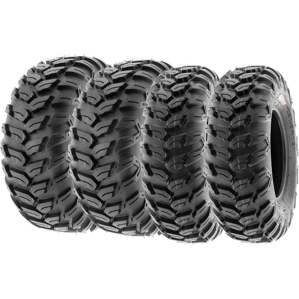 imageSunF 26x9R12 26x11R12 Loose Over Hardpack ATV UTV Tire 6 PR A043  BUNDLE