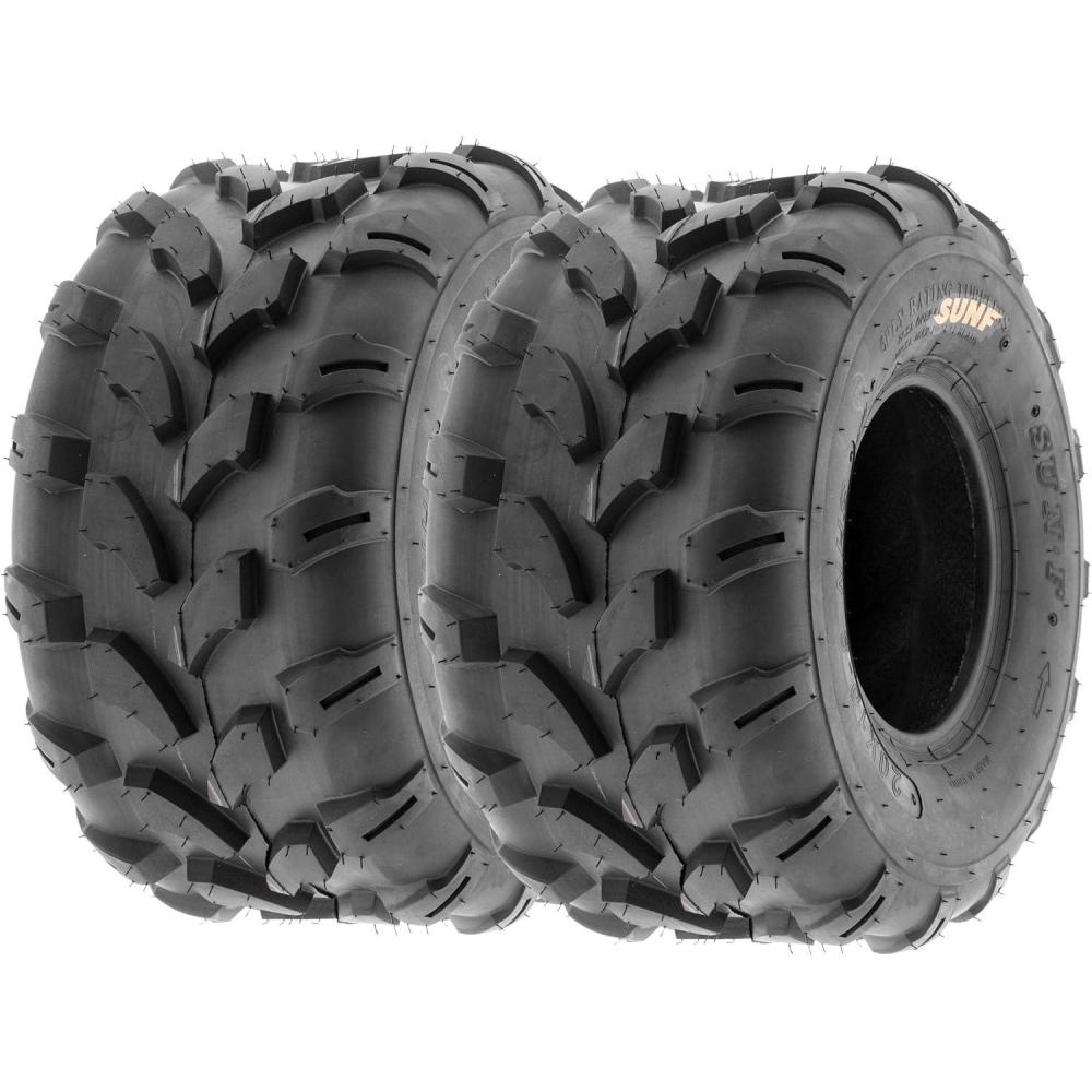 imageSunF A003 ATVUTVLawnMowers OffRoad Tires 18x958 6 ply Utility Cart Turf Tires set of 218x958