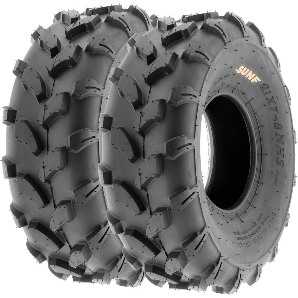 imageSunF A003 ATVUTVLawnMowers OffRoad Tires 18x958 6 ply Utility Cart Turf Tires set of 221x78