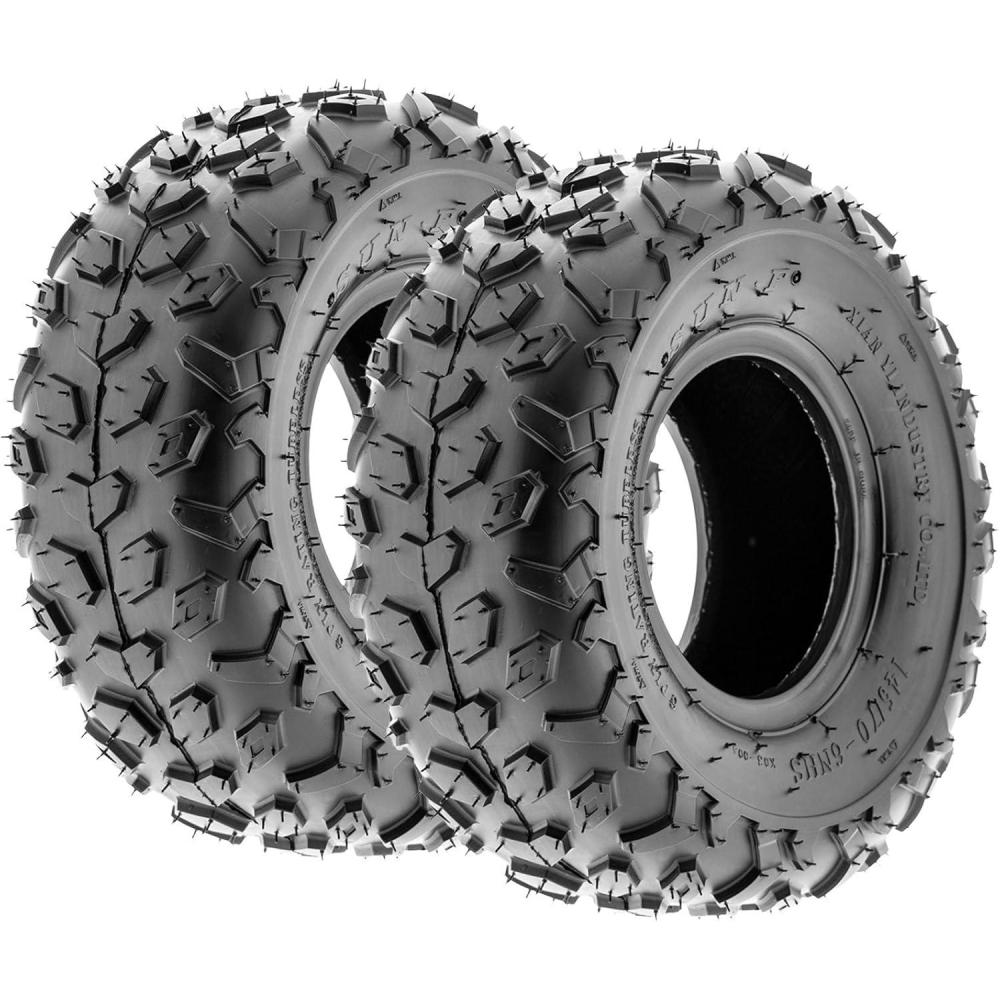 imageSunF A014 XCSport ATV ampamp Go Kart 145706 14x66 Knobby Tires 6 PR Tubeless Pair of 2145706