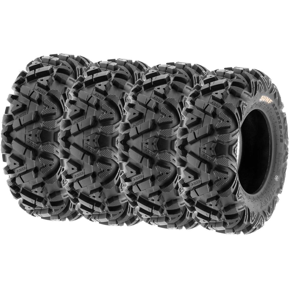 imageSunF A033 PowerI 27x914 ATV UTV Tire AllTerrain OffRoad 2307014 Tires 6 Ply Tubeless Set of 426x912 x4
