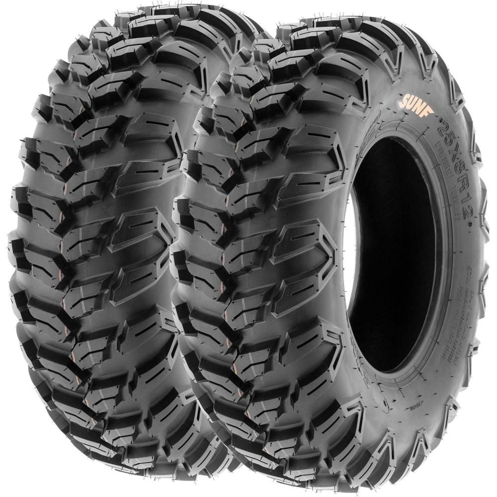 imageSunF A043 XC SportPerformance ATVUTV OffRoad RADIAL Tires  26x11R12 6PR Pair of 225x8R12
