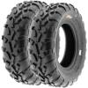 imageSet of 4 SunF A010 25x812 Front ampamp 25x1112 Rear ATV UTV Lawn Mowers Tires 6 PR Tubeless25x812  25x1110