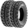 imageSunF XC 19x78 Front ampamp 18x1058 Rear ATV UTV Knobby Sport Tires 6 PR Tubeless A027 Set of 422x710  20x109