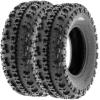 imageSunF XC 19x78 Front ampamp 18x1058 Rear ATV UTV Knobby Sport Tires 6 PR Tubeless A027 Set of 423x710  20x118