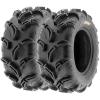 imagePair of 2 SunF Warrior AT 25x812 ATV UTV Mud ampamp Trail Tires 6 PR Tubeless A04825x1012
