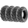 imageSet of 4 SunF A004 GoKart ATV Tires 145706 Front ampamp 145706 Rear all terrain 6 PR Tubeless16x68