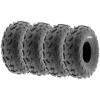 imageSet of 4 SunF A007 ATV GoKart Sport Tires 18x77 Front ampamp 18x77 Rear 4 PR Directional Knobby Tread20x78  20x78