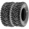 imageSunF 22x118 ATV UTV Tire 22x11x8 Knobby Tubeless PR A032  PAIR of 2