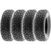 imageSunF 25x1012 25x10x12 Hardpack Race Sport ATV UTV Tire 6 PR A021  SET of 4