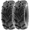 imageSunF 27x912 ATV UTV Muddy Tire 27x9x12 Mud vshape 6 PR A048  PAIR of 2
