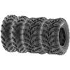 imageSunF A028 OffRoad ATV UTV Mud Tires 23x710 Front ampamp 23x1010 Rear 6 PR Tubeless Set of 4