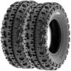imageSunF XC ATV UTV Knobby Sport Tires 18x1058 265508 6 PR Tubeless A027 Set of 222x711