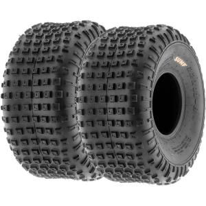 imagePair of 2 SunF A011 XC Sport 145706 14x66 ATV GoKart Knobby Tires 6 PR Tubeless25x129