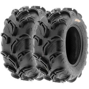imagePair of 2 SunF Warrior AT 25x812 ATV UTV Mud ampamp Trail Tires 6 PR Tubeless A04827x1112