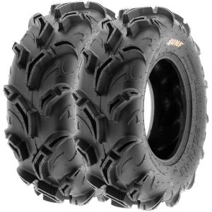 imagePair of 2 SunF Warrior AT 25x812 ATV UTV Mud ampamp Trail Tires 6 PR Tubeless A04827x912