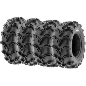 imageSet of 4 SunF 25x812 Front ampamp 25x1012 Rear Deep Mud  Trail ATV UTV OffRoad Tires 6PR Tubeless A05027x914  27x1114